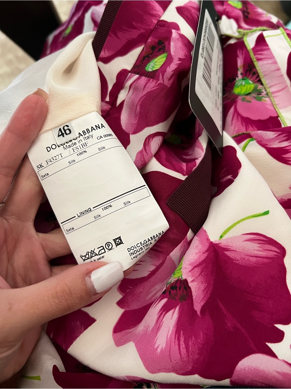 Dolce & Gabbana floral Midi Skirt with Fuchsia Floral Print - Picture 8 of 11